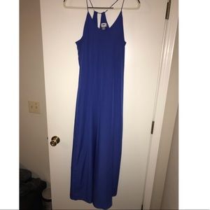Long blue dress